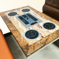 Barbecue électrique de table coréen pour restaurant commercial, gril sans fumée multifonction avec hauteur réglable pour 5 personnes