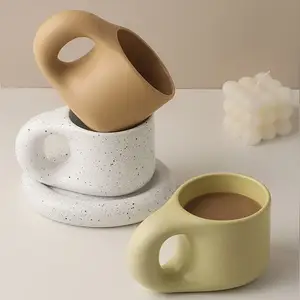 Nordic Schattige En Dikke Keramische Koffiekopjes Espresso Mokken Kantoor Paar Koffie Water Cup Creatieve Geschenken In Stijl Bekers