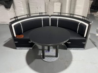 Table de restaurant haut de gamme, banquette de restaurant, canapé personnalisé, mobilier de restaurant d'hôtel, design d'aménagement complet pour restaurant