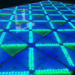 Pista da ballo LED light up bianco copertura in acrilico fase portatile 1x1 m RGB pannelli per la decorazione <span class=keywords><strong>di</strong></span> nozze - Product Image 3