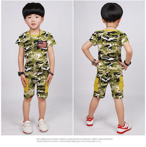 Ensemble de vêtements chinois pour enfants en deux pièces, vêtements camouflage pour enfants - Product Image 2
