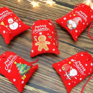 Bolsa de Navidad de Terciopelo con Cordón y Logotipo Personalizado, para Dulces, para Bodas, Fiestas Navideñas - Product Image 2