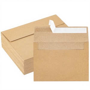Sobres Personalizados con Impresión Serigráfica y Laminado, Marca <span class=keywords><strong>Sensu</strong></span>, Autosellables, para Tarjetas A4/A7, Papel Kraft en Blanco para Tarjetas de Felicitación - Product Image 1