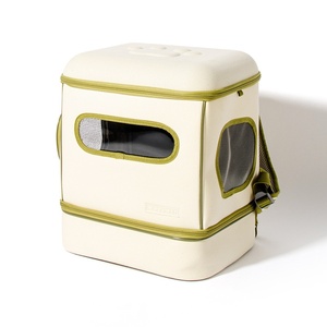 대용량 나일론 캔버스 고양이 작은 개 애완 동물 캐리어 단단한 동물 패턴 배낭 트롤리 휴대용 나들이 유니버설 애완 동물 - Product Image 5