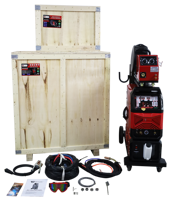 Mesin Las MIG Double Pulse Industri 500A Berpendingin Air untuk Aluminium, Mesin Las Inverter Otomatis Heavy Duty Zelda