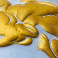 Etiquette de transfert de chaleur en mousse pour T-shirt à impression 3D lapin personnalisée en gros pour les vêtements