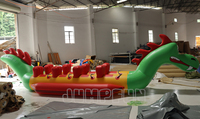 CHINE Meilleure Qualité Gonflable Dragon Bateaux Usine 8 Places Dragon Banana Bateaux pour Adultes Sports Nautiques Aqua Remorquable Jeux