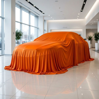 Housse de présentation de voiture sur mesure en satin de soie de luxe, tissu haute élasticité, logo de marque personnalisé