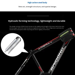 <span class=keywords><strong>Bicicleta</strong></span> de Montaña Personalizada de 27 Velocidades con Doble Freno de Disco, Horquilla con Suspensión, Cuadro de Hierro, 24 <span class=keywords><strong>Pulgadas</strong></span>, <span class=keywords><strong>26</strong></span> <span class=keywords><strong>Pulgadas</strong></span> - Product Image 3