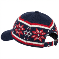 Casquette Oxford vintage rétro en mélange de laine jacquard bicolore nordique à 6 panneaux, casquette de baseball unisexe personnalisée brodée pour le streetwear