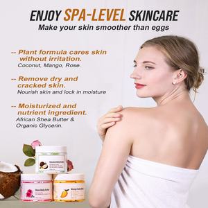 Loción Corporal para el Cuidado de la Piel de Marca Privada Personalizada OEM, Manteca Corporal de Coco, Rosa y Mango - Product Image 6