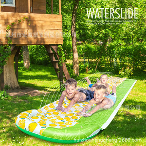 Lemon Inflatable Water Slide 480x138cm Outdoor PVC Lawn Slide For Kids And Family Fun - Product Image 2