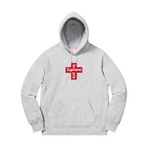 Original quality fashion casual 100% cotton breathable sup <b>box</b> print reme hip-hop oversized hooded shirt for men - Product Image 1