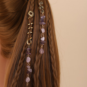 Bijoux pour <span class=keywords><strong>cheveux</strong></span> Perles en pierre naturelle Outils pour <span class=keywords><strong>cheveux</strong></span> pour tresses africaines <span class=keywords><strong>Épingle</strong></span>s et pinces <span class=keywords><strong>à</strong></span> <span class=keywords><strong>cheveux</strong></span> ethniques, Parfait pour les dreadlocks Pinces <span class=keywords><strong>à</strong></span> <span class=keywords><strong>cheveux</strong></span> - Product Image 6