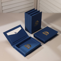 Cajas Rígidas para Regalos de Joyería Hechas a Mano, con Recubrimiento UV de Lámina Dorada, Laminación Brillante, Forro de Esponja, Logotipo Personalizado - Elegante