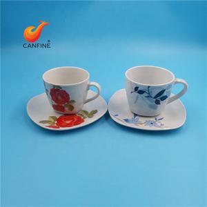 Platillo de taza de porcelana, calcomanía de flor, café, té y platillo, caja colorida para regalo, novedad, venta al por mayor - Product Image 3