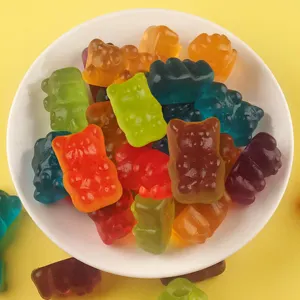 Confectionery Natural Sweet Candy Fruit Bear Shape Gummy Candies Delicious Soft Candy