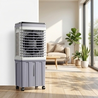 Refroidisseur d'air évaporatif électrique télécommandé FJ-820ADLR avec roulettes, refroidissement uniquement jusqu'à 11 899 BTU/h, usage domestique et commercial