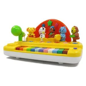 Instrumento Musical de aprendizaje educativo al por mayor, juguete de Piano de plástico para bebé