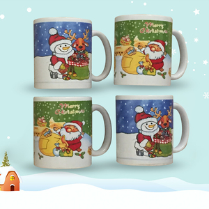 Papá Noel tazas de cerámica blanca <span class=keywords><strong>con</strong></span> impreso personalizado de tazas de café de cerámica - Product Image 5