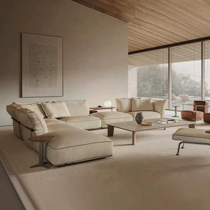 Fabric <strong>Sofa</strong> Living Room 2025 New Italian Light Luxury Flexform Designer Straight Row Carmelo <strong>Sofa</strong> - Product Image 2