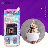 Machine distributrice de crème glacée molle entièrement automatique à écran tactile, de haute qualité, pour usage commercial, directement de l'usine, logo personnalisé OEM ODM