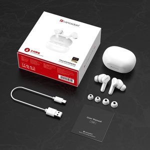 Auriculares bluetooth con cancelación de ruido, dispositivo de audio de alta calidad con modo de música de juego ENC, largo <span class=keywords><strong>tiempo</strong></span> de carga de 28H, para viaje de negocios - Product Image 6