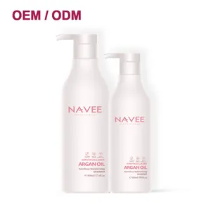 OEM蓖麻油生物素洗发水和护发素用于头发生长增稠抗脱发治疗油性和颜色处理的头发