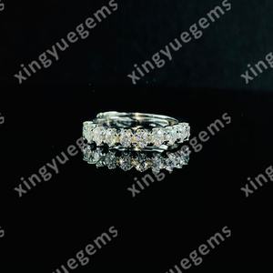 Bague en moissanite pour femme Xingyue 925 argent fin, bijoux fins, 1 carat, clarté VVS, forme ronde - Product Image 2