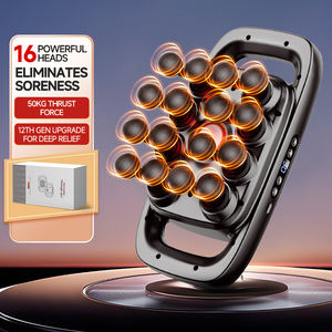 Hochwertige Tragbare 30-Gang Beinmassagepistole Vibrator mit 16 Aufsätzen Tiefengewebe-Massagegerät - Product Image 2