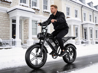 Moto électrique rétro 20 pouces 1500W 48V à moteur haute puissance, livraison directe usine, prête à être expédiée, pour terrains enneigés