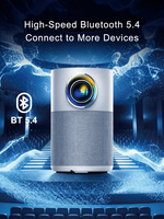 Projecteur H2PT Android 14 4K Wifi Home Cinéma Mini Projecteur Portable Éducation Réunion Vidéo Smart Proyector avec Batterie