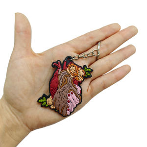 Fabricant en gros de porte-clés souvenirs en PVC entièrement personnalisés en silicone souple 2D - Product Image 3