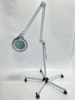 Lampe de table LED avec loupe, outil d'extension de cils, en métal et plastique, lampe grossissante professionnelle