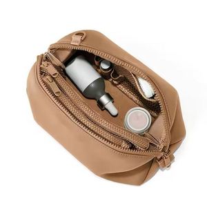 Sac de maquillage extensible imperméable à fermeture éclair pour femmes, nouvelle arrivée 2026, pochette portable grande capacité pour ranger les pinceaux de maquillage - Product Image 5
