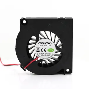 Coolcox 6012 ventilador, 60x60x12mm, adequado para projetor, hud, impressora 3d