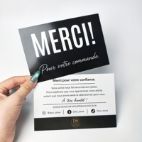 Cartes de remerciement professionnelles personnalisées de haute qualité et services d'impression de cartes de visite en gros, adaptés aux petites entreprises.