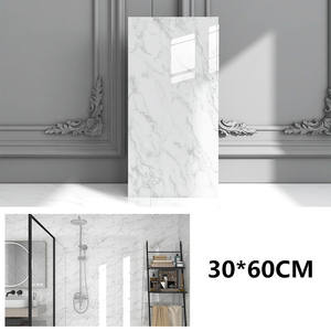 Papel Tapiz Autoadhesivo de Plástico y Aluminio, Pegatina de Mármol para Pared, Panel Decorativo, Impermeable, Feo, 30x60cm - Product Image 6