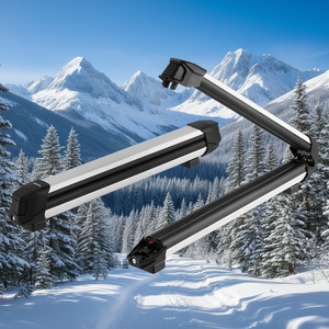 Porte-ski et porte-snowboard universel pour toit de voiture, 6 paires de skis, 4 snowboards, barres transversales en alliage d'aluminium, montage sur toit - Product Image 2