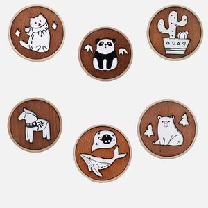 Creative Cartoon Pattern Natural Wood <b>Bottle</b> Opener Magnetic Fridge Decoration Beer <b>Bottle</b> Opener Souvenirs Gift - Product Image 4