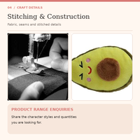 Jouets en peluche pour chiens, design classique de fruits (kiwi, avocat, donut), écologiques et réalistes, vente en gros du fabricant