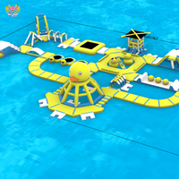 Jouets aquatiques gonflables d'été pour les sports nautiques de parc, jouets flottants portables pour la natation avec matériau PVC durable, taille personnalisée