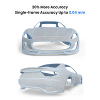 Revopint pemindai 3D MIRACO Plus, pemindai dengan fotogram metromologi Kit presisi 0.02mm 20Fps genggam