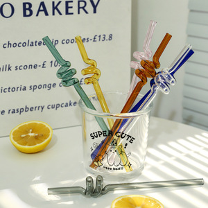 Hot Sell <strong>Colored</strong> Spiral Glass <strong>Straw</strong> Borosilicate Glass <strong>Straw</strong> - Product Image 6
