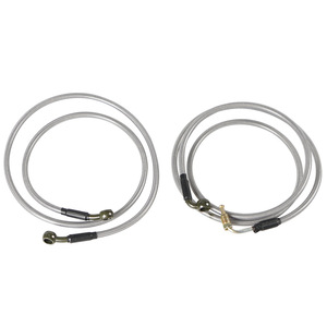 Tuyaux de frein tressés en acier inoxydable pour Polaris RZR, kit de mise à niveau avant et arrière, 1 paire - Product Image 1