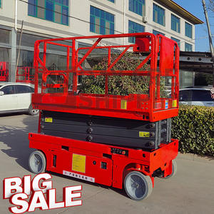 Gunting mendorong sendiri, platform kerja seluler listrik jenis gunting udara meja angkat langit 8M <span class=keywords><strong>12M</strong></span> 20M - Product Image 5