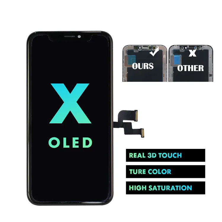 GX Hard Soft Oled Display incell LCD Digitizer Replacement Mobile Phone original screen oled For Iphone X Xr 11 12 Pro Xs Max