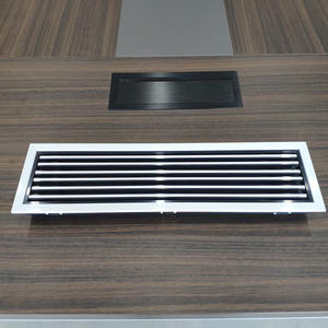 <span class=keywords><strong>Grille</strong></span> de couverture de ventilation de climatiseur, système de ventilation de climatiseur personnalisé, couleur noire et blanche réglable - Product Image 2
