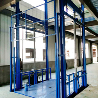 Ascenseur hydraulique pour sous-sol 5m 1300x1300 CE ISO, ascenseur de fret d'usine à télécommande, 2500kg 9m 4 étages 1800x1600, ascenseur automatique