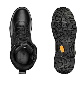 Botas Tácticas de Verano HBA08, Color Negro Bronceado, Cuero Genuino, Parte Superior de Malla Transpirable, Suela de Goma PU, Resistentes al Aceite y Antideslizantes - Product Image 6